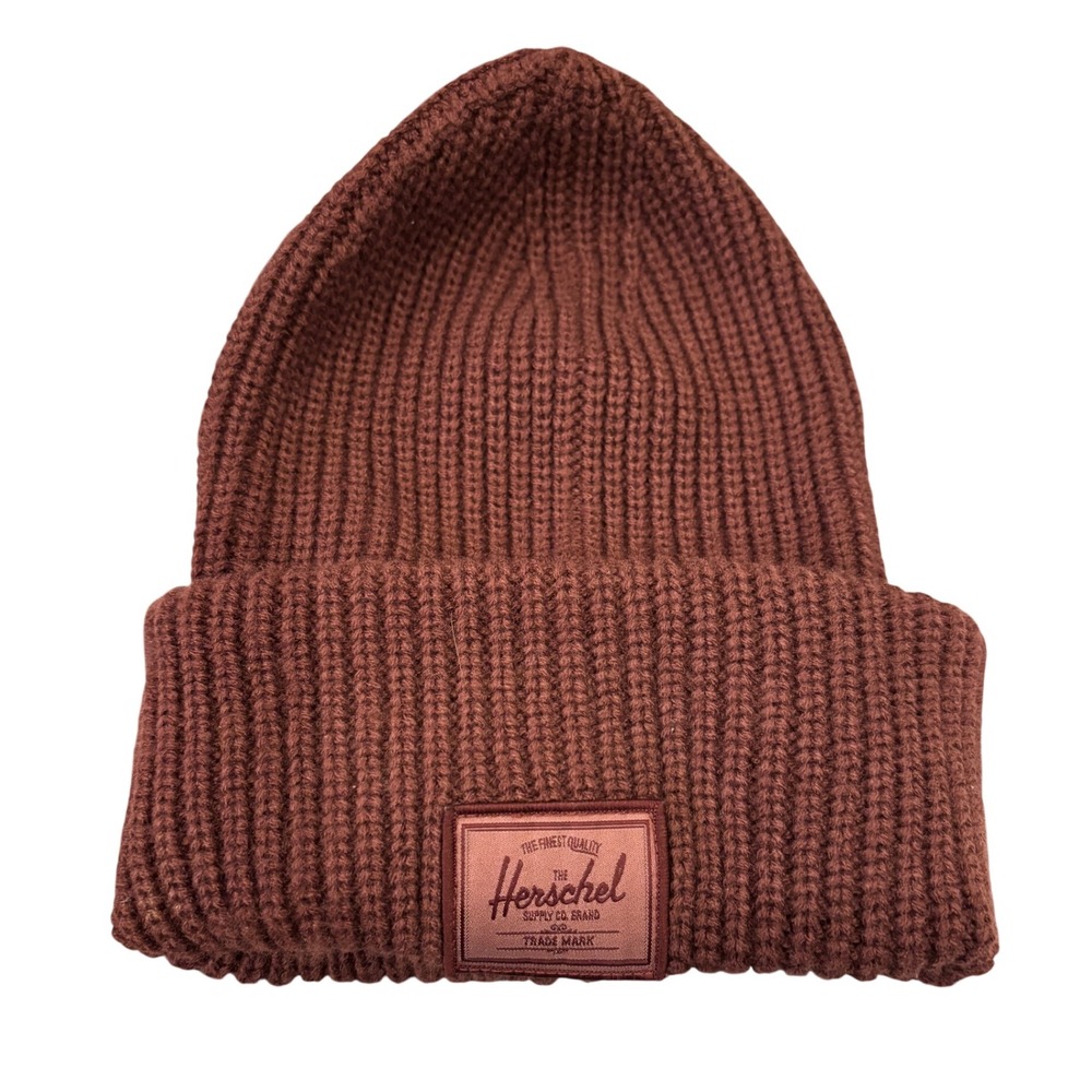 Herschel Supply Co Juneau Beanie‎ Knit Hat Ribbed Burgundy Unisex Onesize